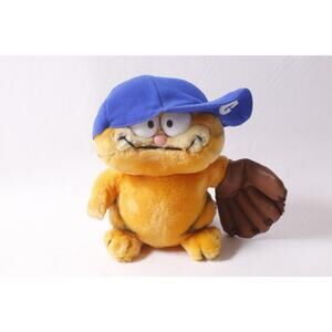 1981 Dakin Garfield Baseball Hero Plush Sports Collectible ~ 260317-WH 990